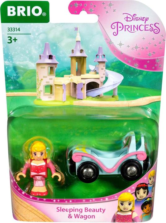 Actual product image Brio Train Disney Princess Aurora with wagon