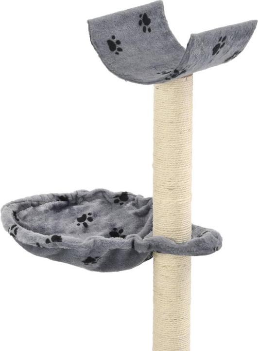 Actual product image vidaXL Kratzbaum (105 cm, Grey with paw pattern)