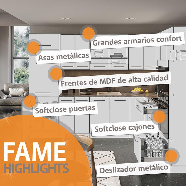 Produktbild Vicco Küchenunterschrank Fame-Line (60 x 82 x 60 cm)
