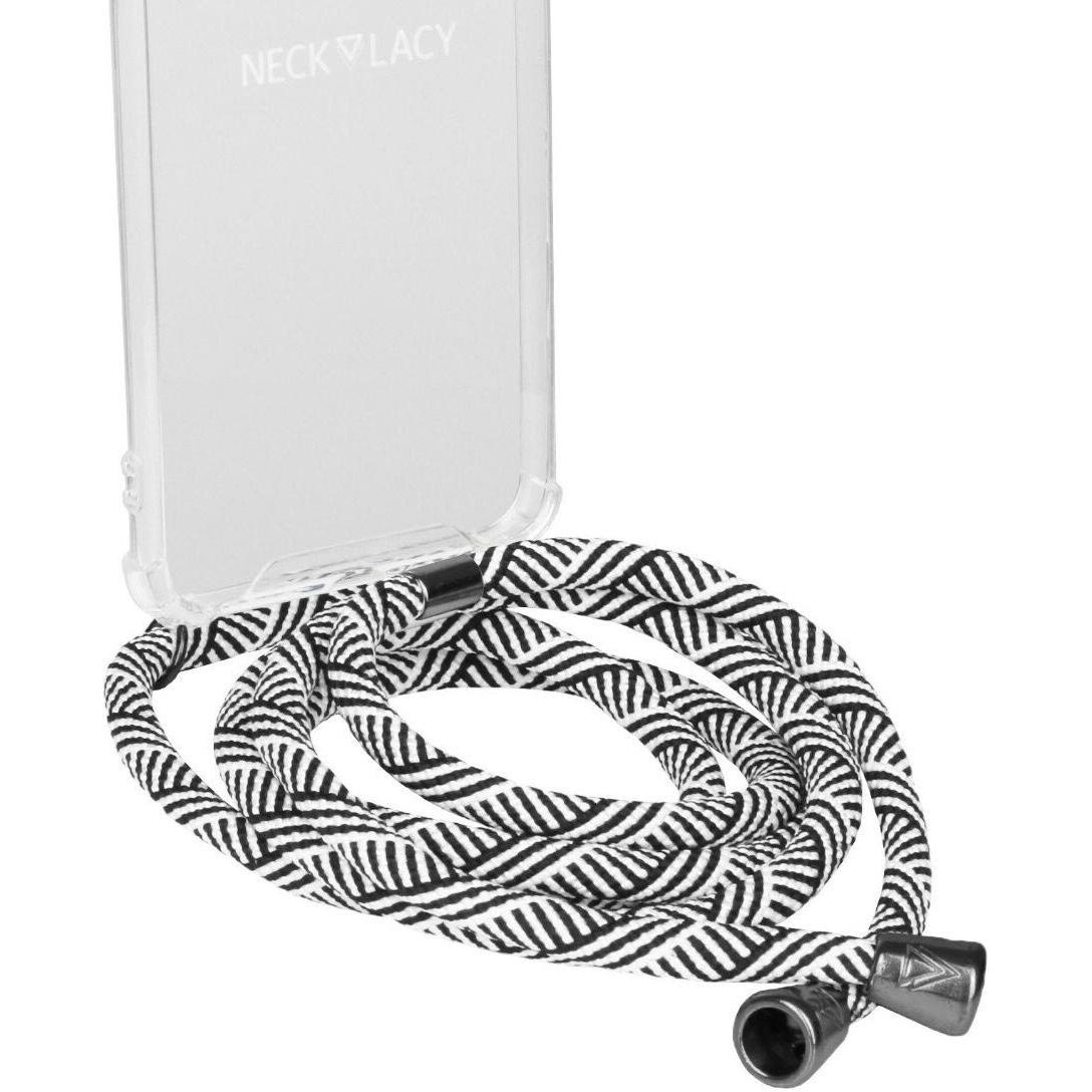 Necklacy Necklace Case, Handykette, Transparent, Schwarz, Weiss