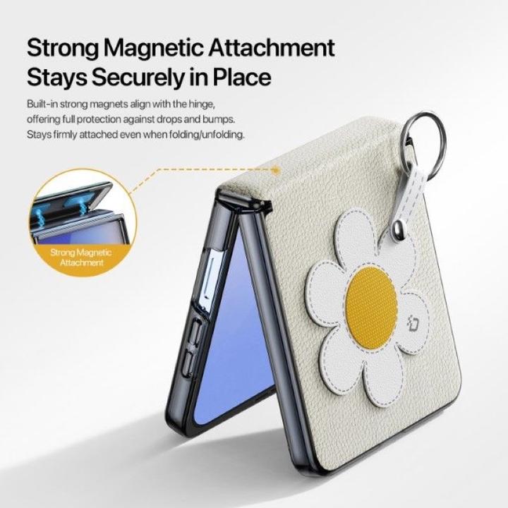 Produktbild Dux Ducis Luvy Series Leder Hardcase Hülle (Samsung Galaxy Z Flip7)