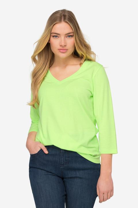 Immagine prodotto Laurasøn Maglia basic con scollo a V, maniche a 3/4 e OEKO-TEX Made in Green (M)