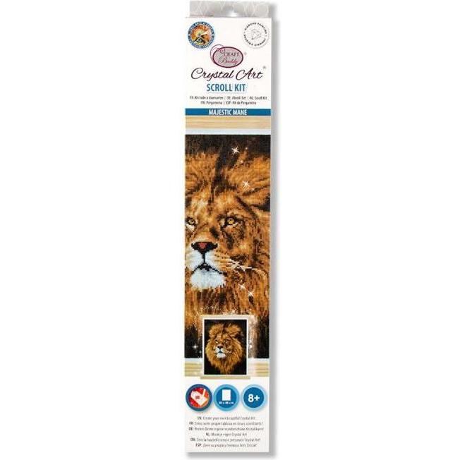 Thumbnail - Craft Buddy Crystal Art Bild "Majestic Mane" 35x45 cm Scroll