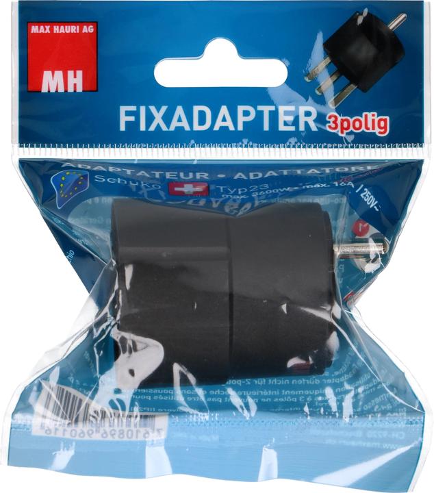 Produktbild Max Hauri Fixadapter Kupplung Schuko (Typ 23, CEE 7/7)