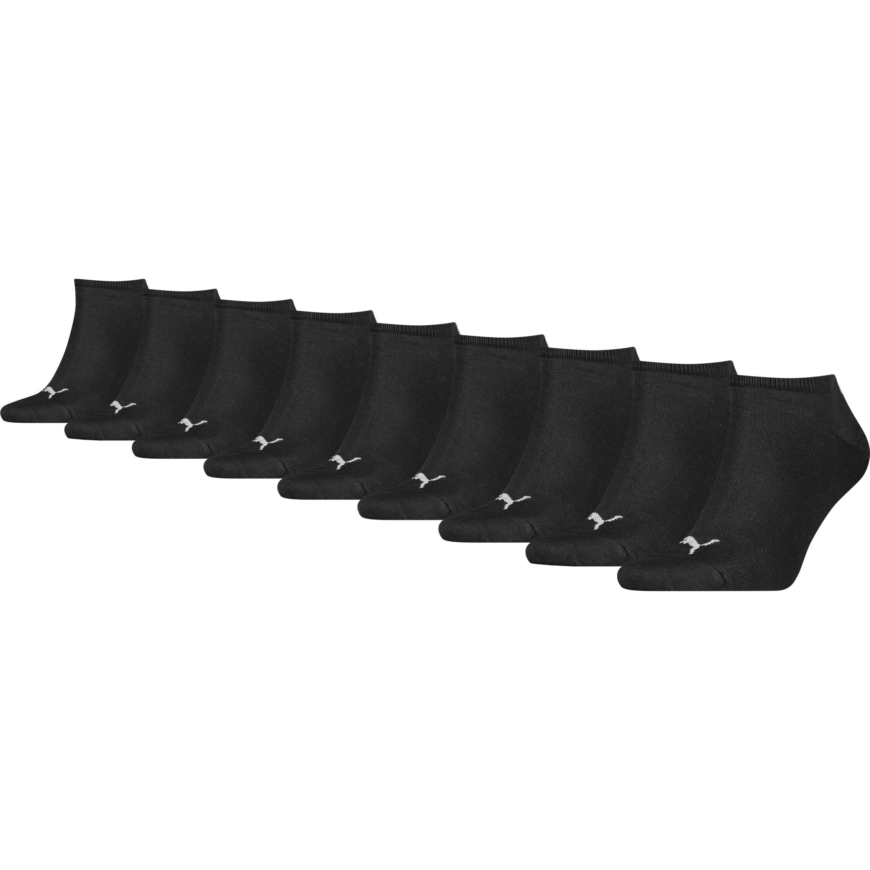 Puma, Herren, Socken, Unisex Trainer Einfarbig 12p Ecom, Schwarz, (12er Pack, 47, 49)