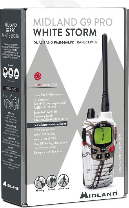 Productafbeelding Midland G9 Pro Walkie Talkie Wit Versie