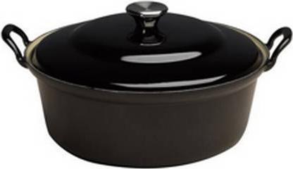 Le Creuset Creuset faitout braadpan met plaatstan deksel 1,3 litre 20 cm gietijzer zwart (2 cm, Casserole + Stewpot, Stainless steel)