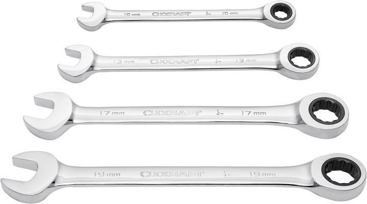 Image du produit Kraftwerk Clé à cliquet combinée (10 mm, 13 mm, 17 mm, 19 mm)
