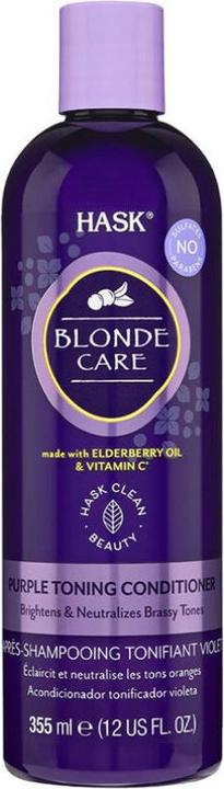 Produktbild Hask BLONDE CARE purple toning conditioner 355 ml (355 ml)