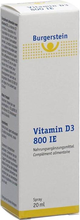 Burgerstein Vitamin D3 800 IU (Spray, 20 ml)