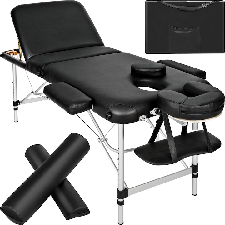 Immagine prodotto tectake Lettino per massaggi a 3 zone con schienale e bolster