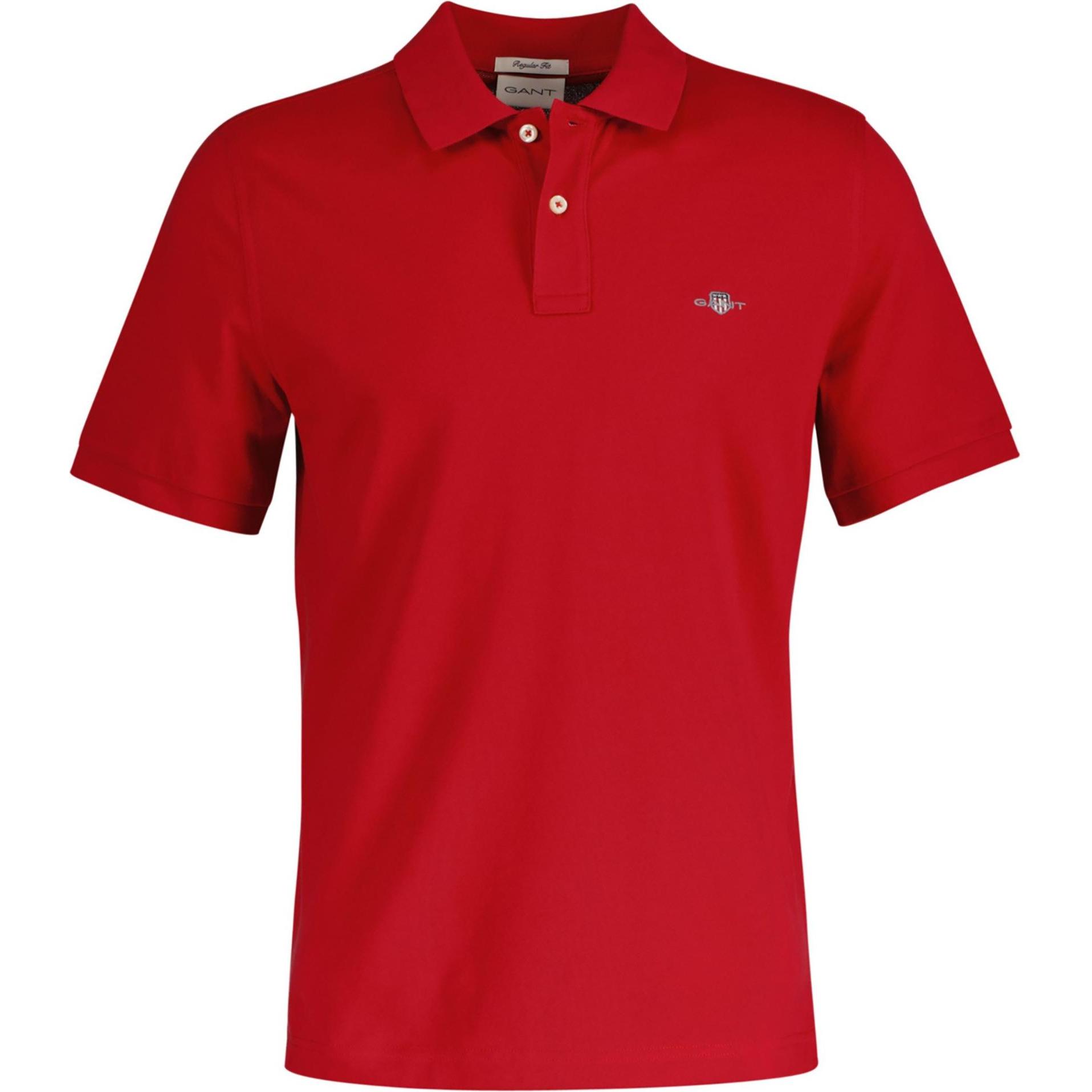 GANT, Herren, Shirt, Regular Shield Pique Polo, Rot, (L)