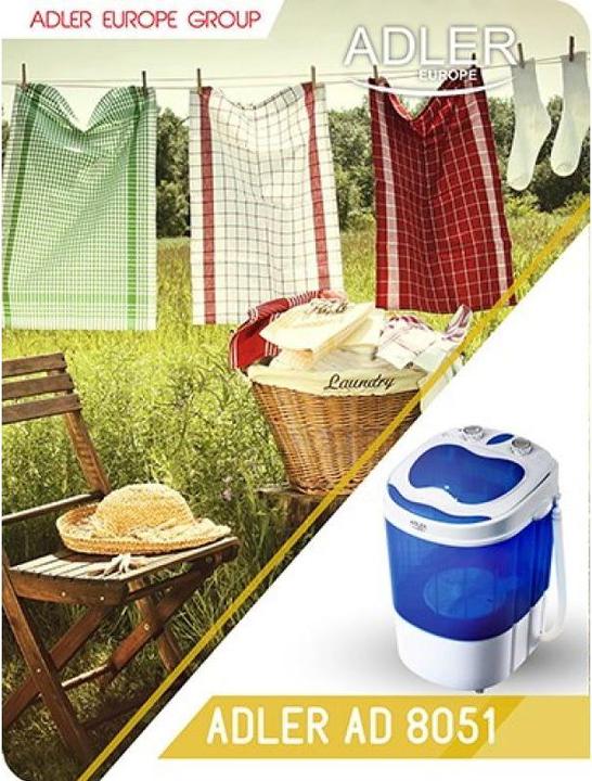 Image du produit Adler Mini lave-linge AD 8051 (3 kg, Vers le haut)
