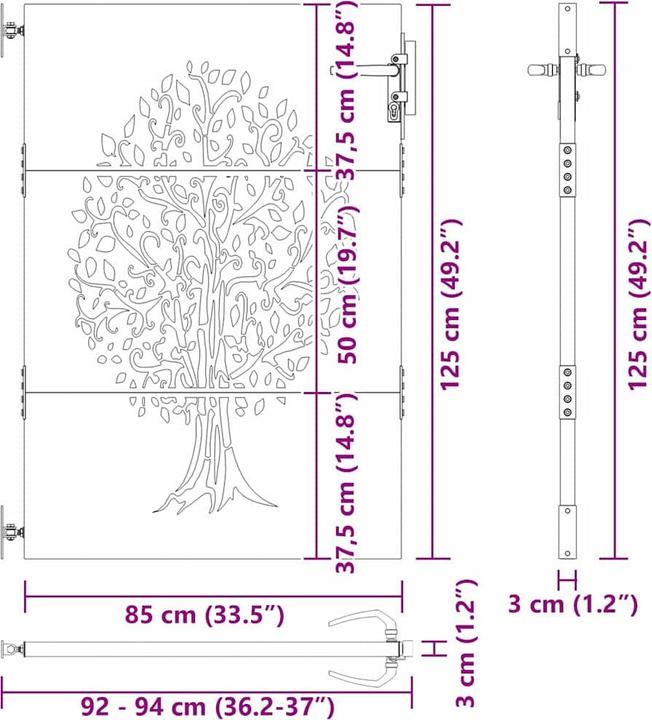 Produktbild vidaXL Sicherheitszaun für den Garten