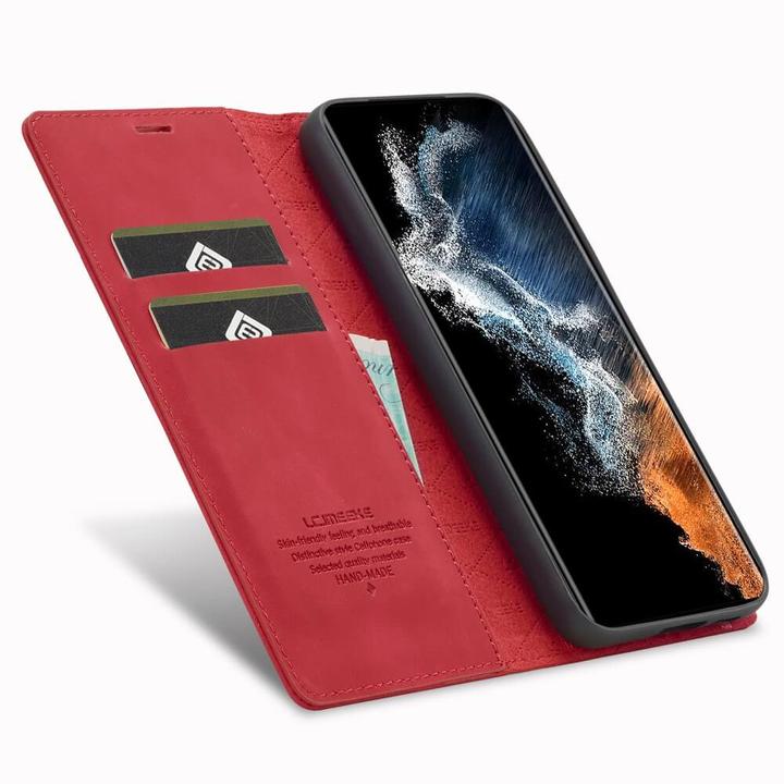 Produktbild Cover-Discount Galaxy S23 - Stand Flip Case Hülle rot (Samsung Galaxy S23)