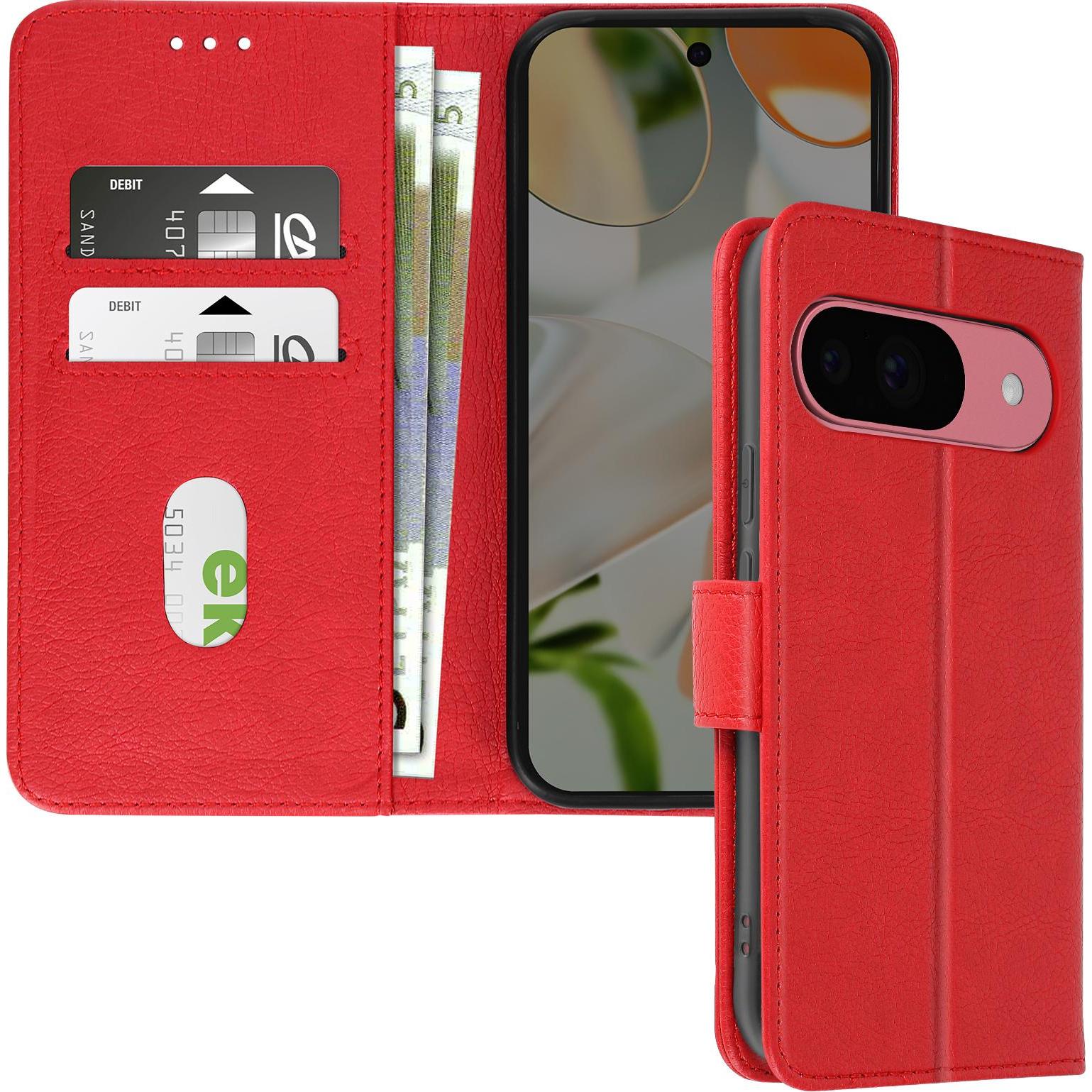 Avizar Chesterfield Cover (Google Pixel 9 Pro), Smartphone Hülle, Rot