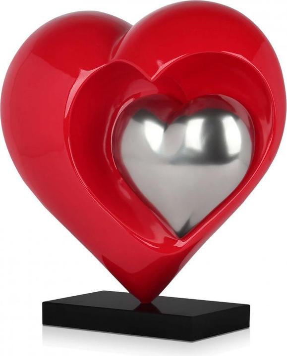 Produktbild Design-Skulptur Herzen - Rot