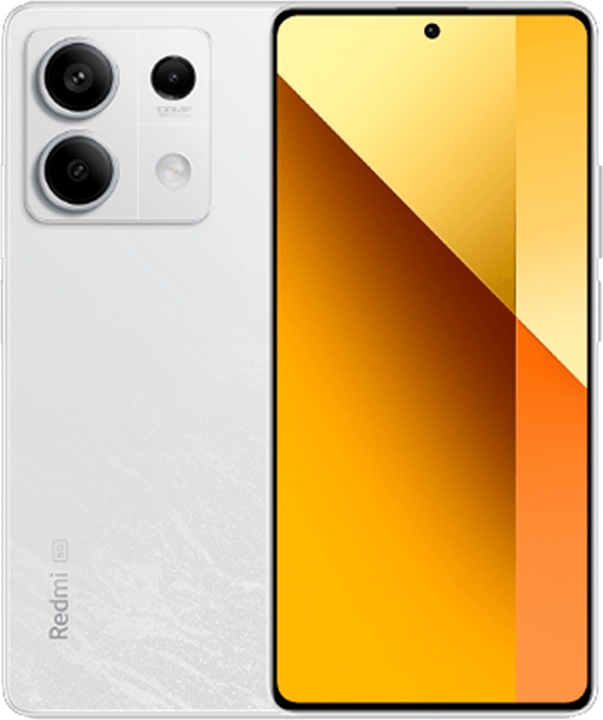 Actual product image Xiaomi Redmi Note 13 5G (128 GB, Arctic White, 6.67", Hybrid Dual SIM, 100 Mpx, 5G)