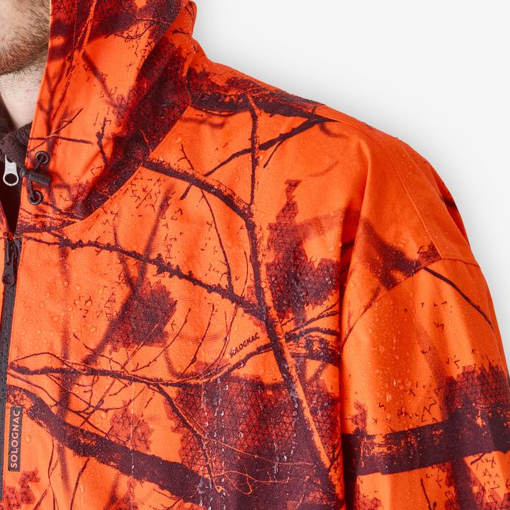 Actual product image Solognac Men's waterproof polyester rain jacket (3XL, 4XL)