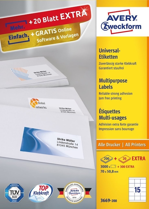 Image du produit Avery Étiquettes universelles