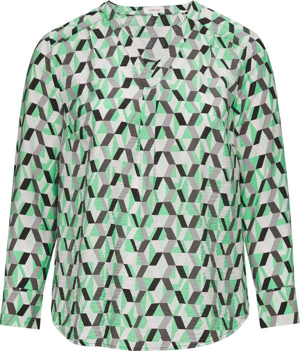 Actual product image S.Oliver Bluse Strukturierte Bluse mit All-over-Print (46)
