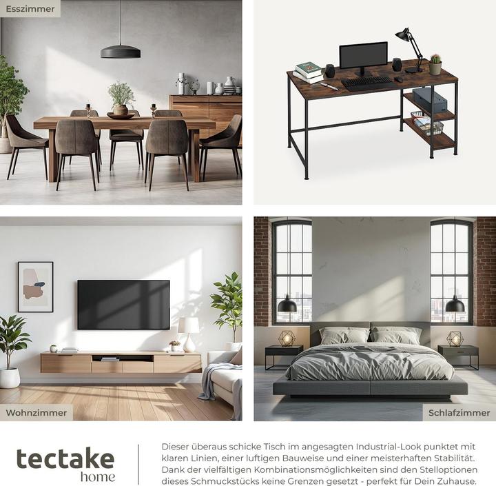 Actual product image tectake Desk Canton (60 x 60 x 75.50 cm)