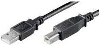 Produktbild Goobay USB 2.0 Hi-Speed Kabel, Schwarz, 3 m (1 m, USB 2.0)