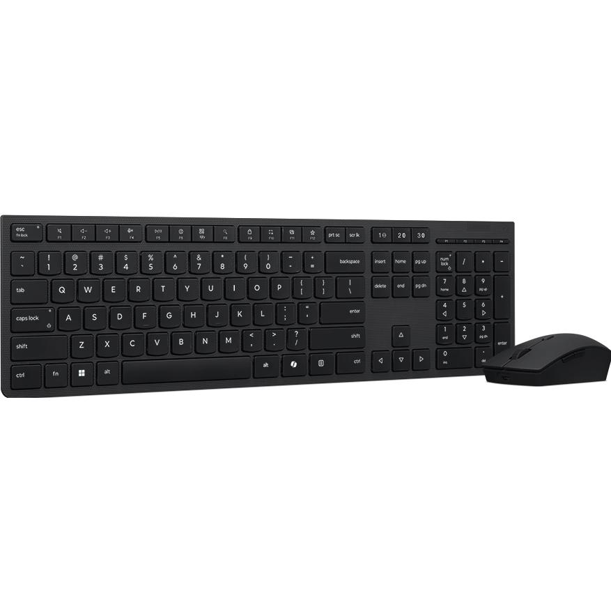 Lenovo Professional Wireless Rechargeable Combo Keyboard and Mouse-Czech/Slovak (US, Kabellos), Tast