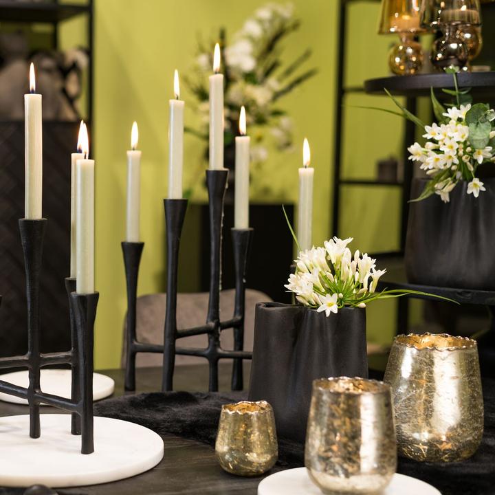 Produktbild G. Wurm Vase aus Porzellan schwarz (B/H/T) 15x18x10cm