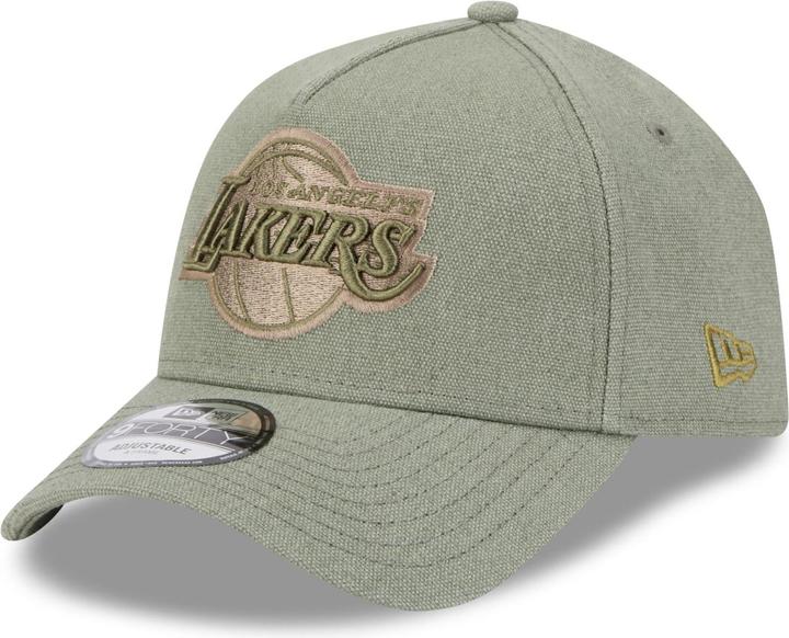Image du produit New Era A-Frame Trucker Lin Cap - Los Angeles Lakers olive (Taille unique)