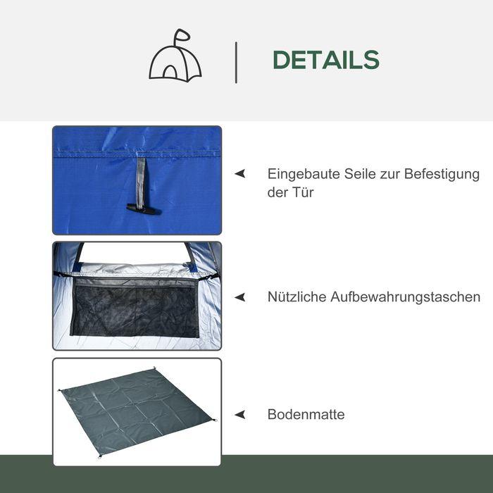 Actual product image Swisshandel24 Pop up tent Shower tent Toilet tent Camping with carry bag Mobile outdoor toilet Changing cubicle 1 (Inflatable tent)