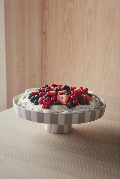 Actual product image OYOY Living Decorative Toppu Tray Ø 27 cm, Grey/White