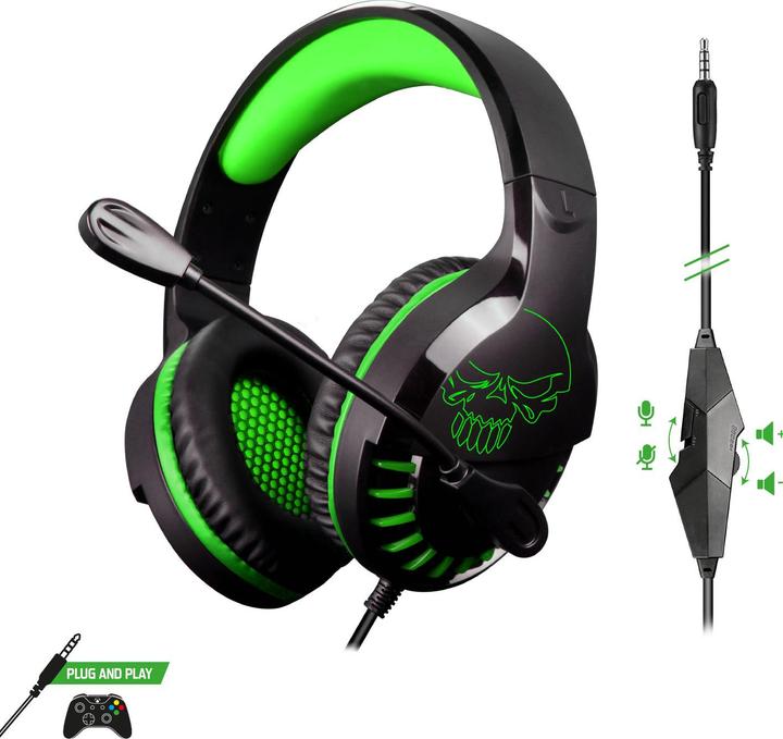 Actual product image Spirit Of Gamer Casque Micro Gamer Pro H3 Xbox Edition (Noir/Vert) (Cable)