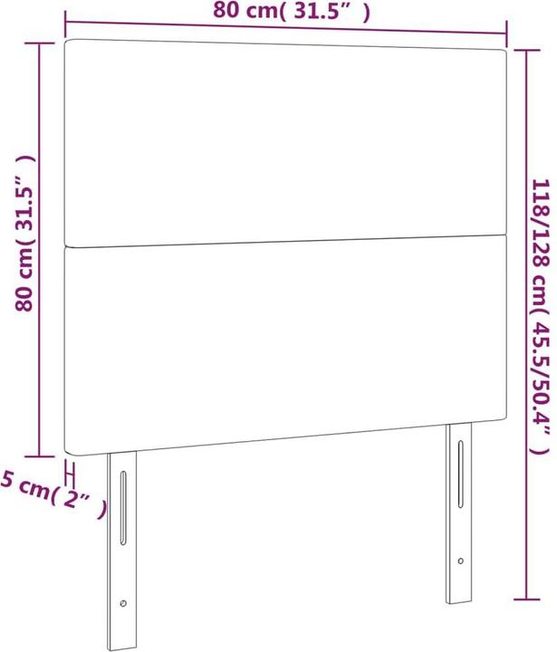 Actual product image VidaXL Templeton (80 x 5 x 128 cm)