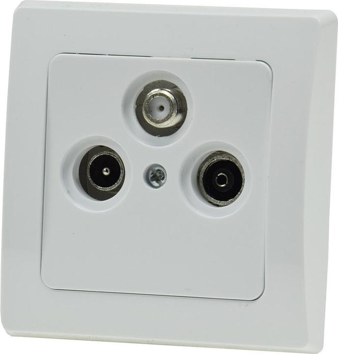 Produktbild Chilitec Antennendose 3-Loch, weiss