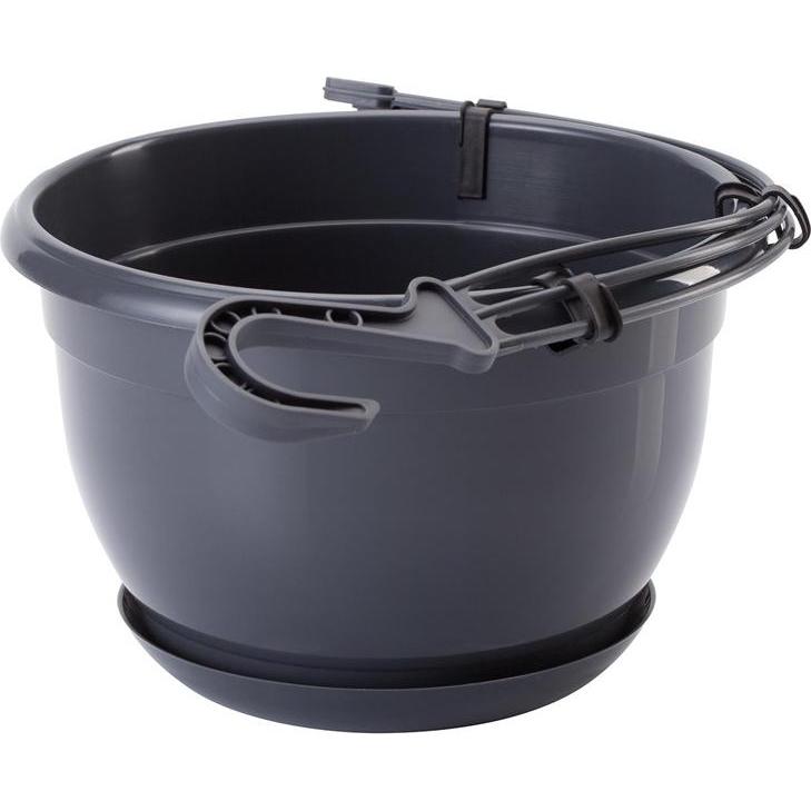 ‎Form Plastic, Vaso da fiori, Flowerpot Form Plastic Malta 2502, plastic, Ø 21 cm, grey