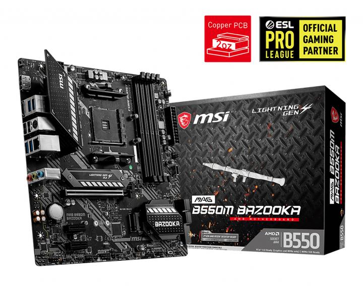 Produktbild MSI MAG B550M BAZOOKA (AM4, AMD B550, mATX)