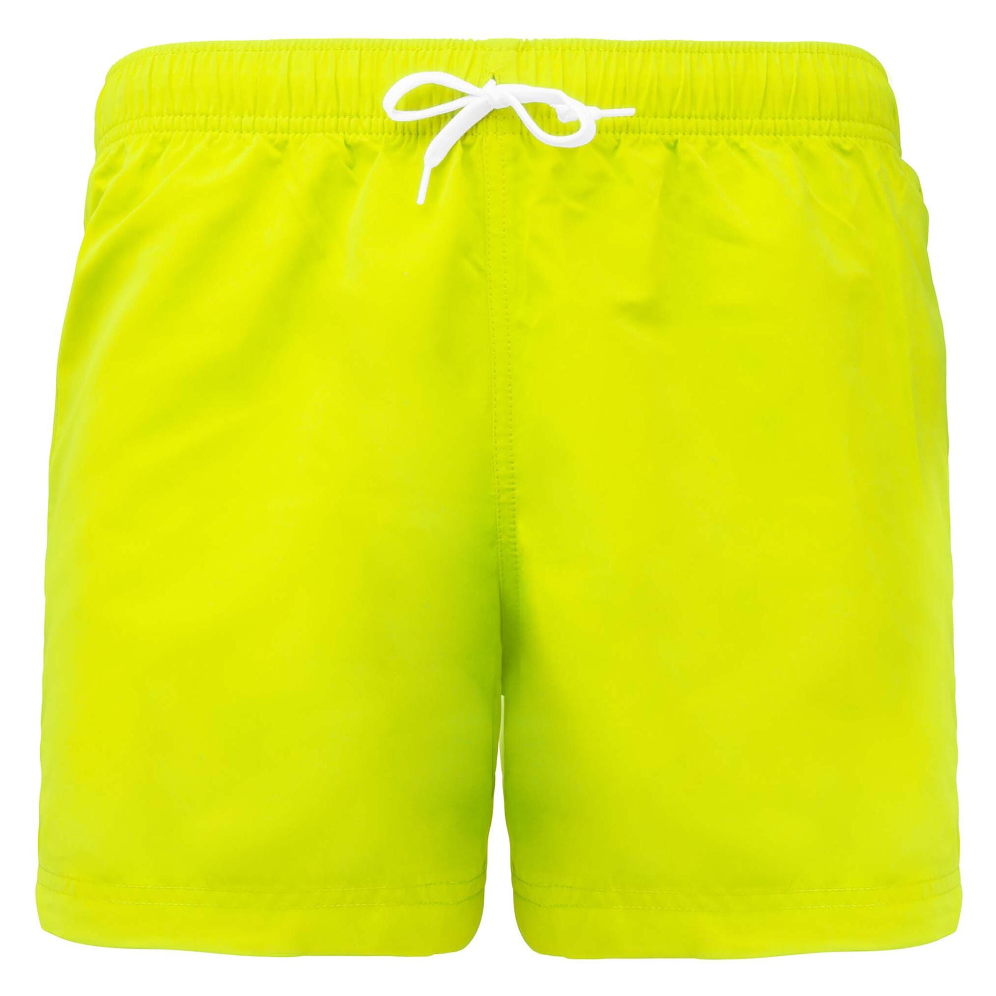Proact, Herren, Badehosen, Kurze Badeshorts, Gelb, (S)