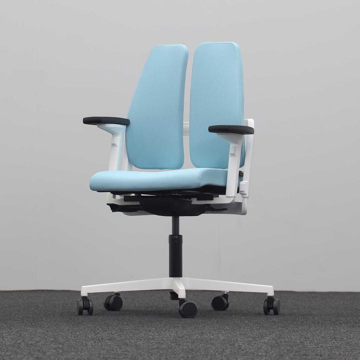 Produktbild Sitag Bürostuhl SitagXilium DuoBack swissmade ergonomisch mit 4D Armlehnen, Blau, Neu (46 - 60 cm)