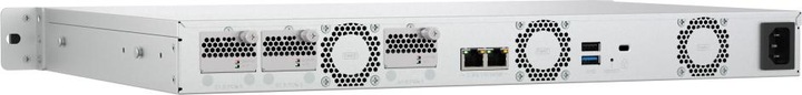Produktbild QNAP TS-765eU-8G 1U 4-bay Intel Atom x7405C 8,89cm 3,5Zoll SATA + 3 x E1.S/PCIe M.2 2280 short depth