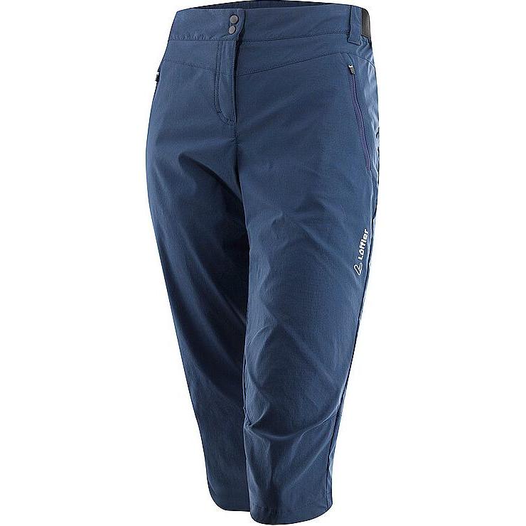 Löffler, Damen, Velohosen, Women's 3/4 Bike Pants CSL (40), Blau, 40