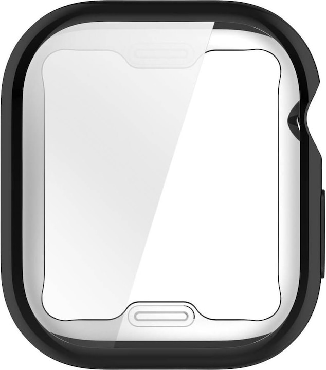 Actual product image Cover-Discount Apple Watch 10 - 46mm - Rubber protection case metal look