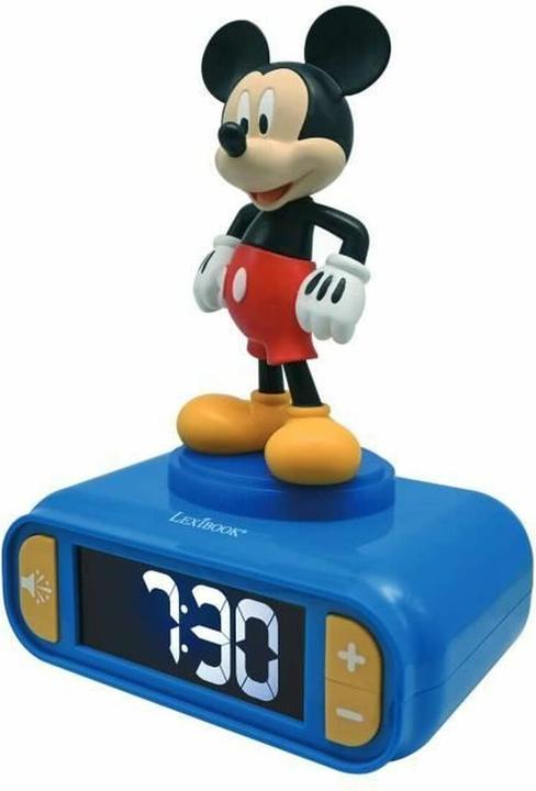 Actual product image Lexibook Mickey Mouse alarm clock with 3D night light figure and special ringtones