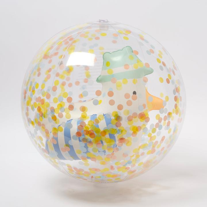 Sunnylife 3D Aufblasbarer Strandball Sid die Möve Blue Stripe