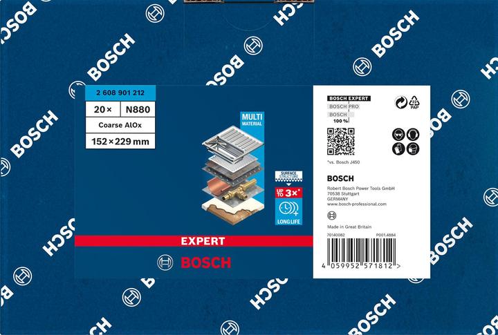 Productafbeelding Bosch Professional Zubehör Expert N880 Vliespad (Grof AlOx)