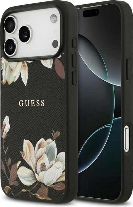 Produktbild Guess - Grained Ring MagSafe - iPhone 17 Pro Max - Black (Apple iPhone 17 Pro Max)