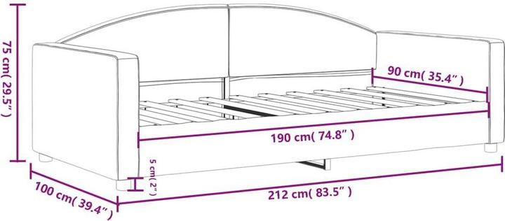 Produktbild vidaXL Tagesbett