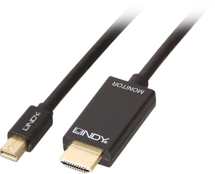 Actual product image Lindy Mini DisplayPort — HDMI (Typ A) (1 m, DisplayPort, HDMI)