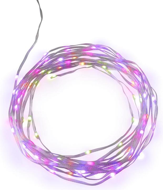 Produktbild Hama Smarte LED-Lichterkette, WLAN, Farbwechsel, dimmbar, aussen, IP44, 10m, Bunt (1 m)