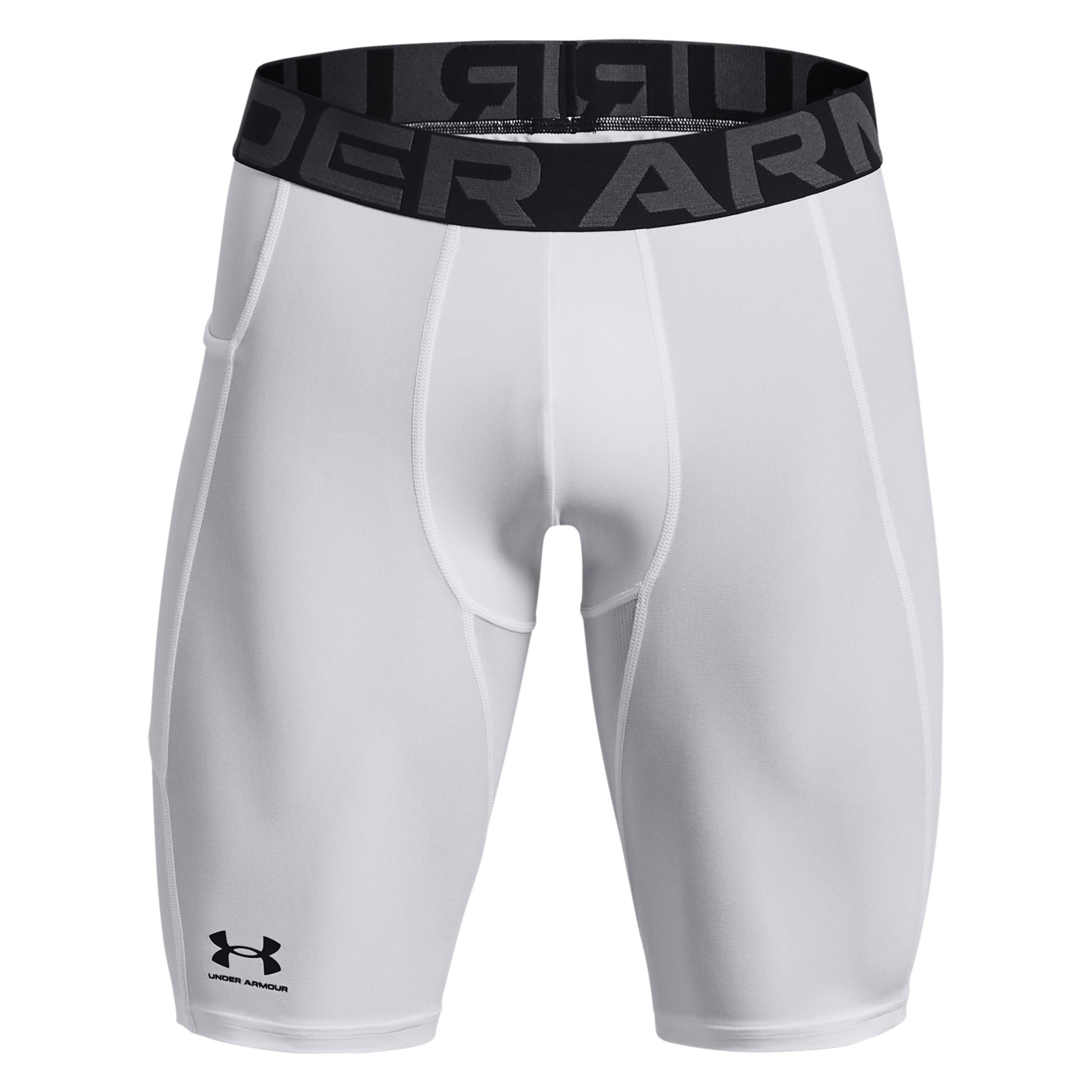 Under Armour, Herren, Funktionsunterhose, Ua Hg Armour Lng Shorts (L), Weiss, L